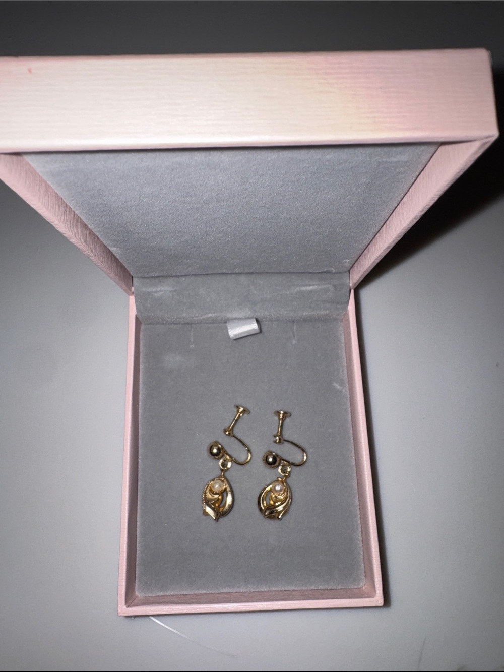 Gold-Tone Leaf Drop Clip-On Earrings - Women Jewelry